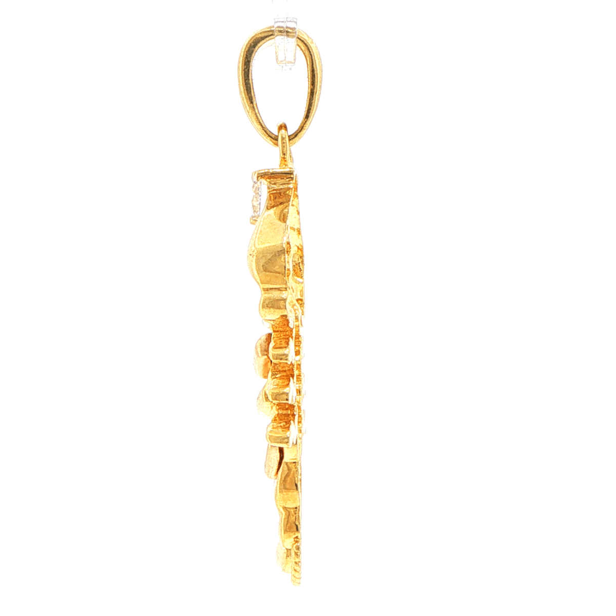 18ct Yellow Gold Cubic Zirconia Scorpion Pendant - Mega Cash Sydney