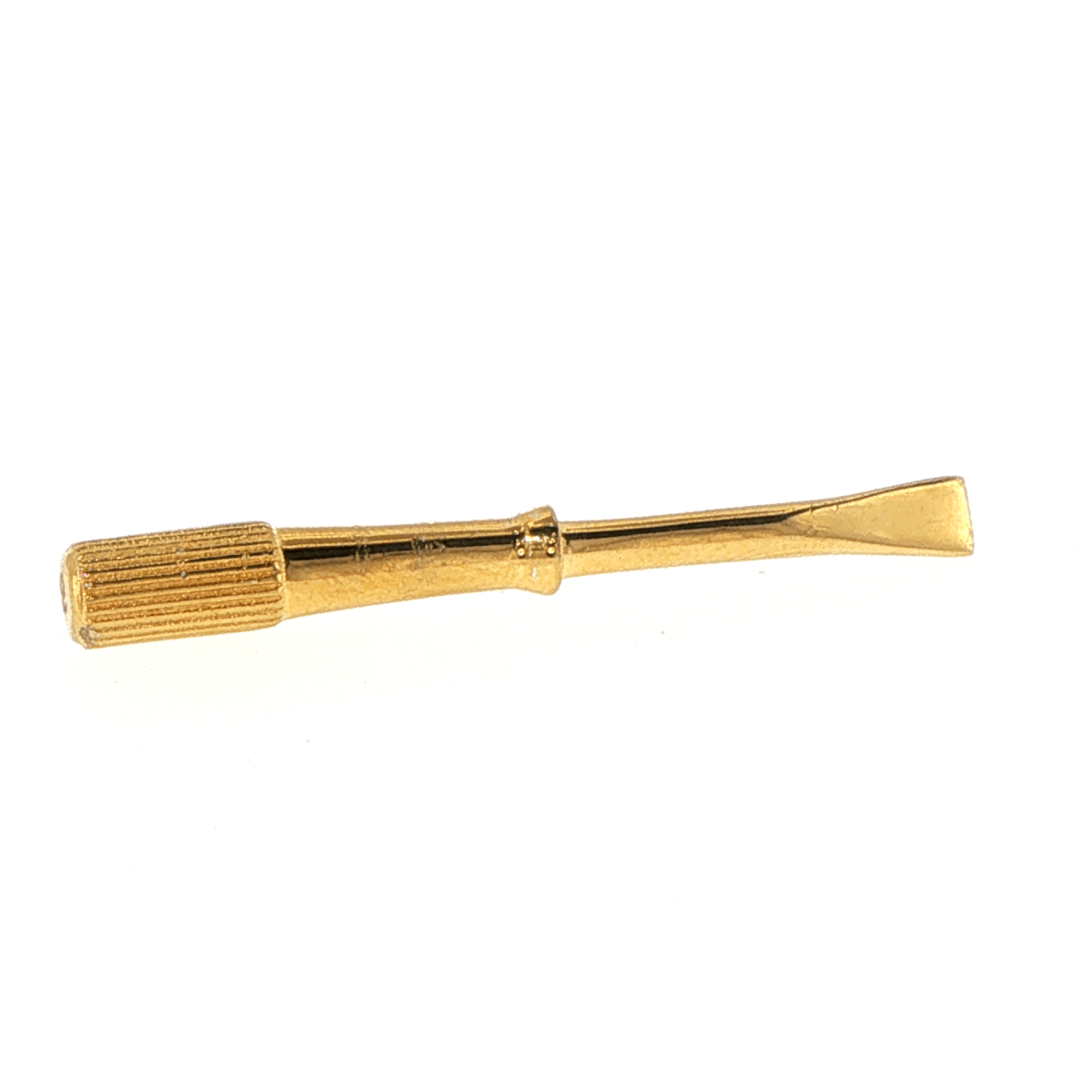 18ct Yellow Gold Diamond Accent Screw Motif Bangle - Mega Cash Sydney
