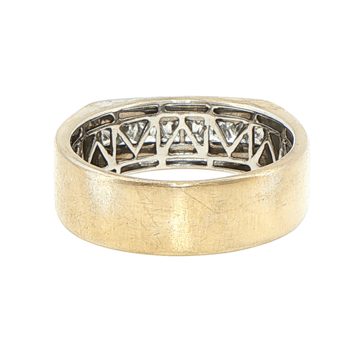 18ct Yellow Gold Diamond Channel Set Band Ring - Mega Cash Sydney
