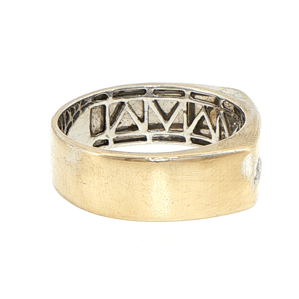 18ct Yellow Gold Diamond Channel Set Band Ring - Mega Cash Sydney