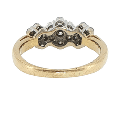 18ct Yellow Gold Diamond Cluster Multistone Ring - Mega Cash Sydney