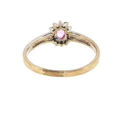 18ct Yellow Gold Diamond Halo Ring - Mega Cash Sydney