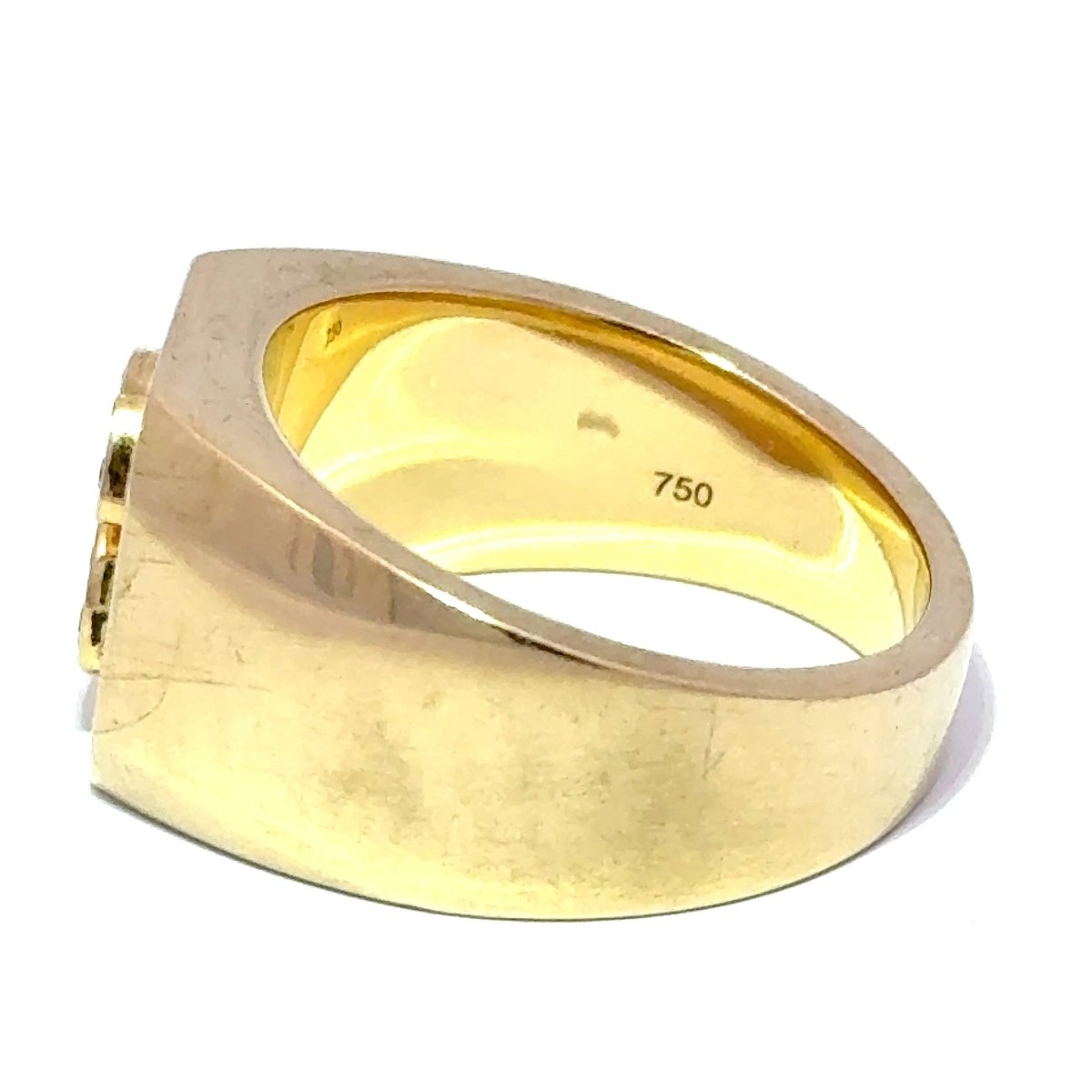 18ct Yellow Gold Diamond Initial 'S' Signet Ring - Mega Cash Sydney