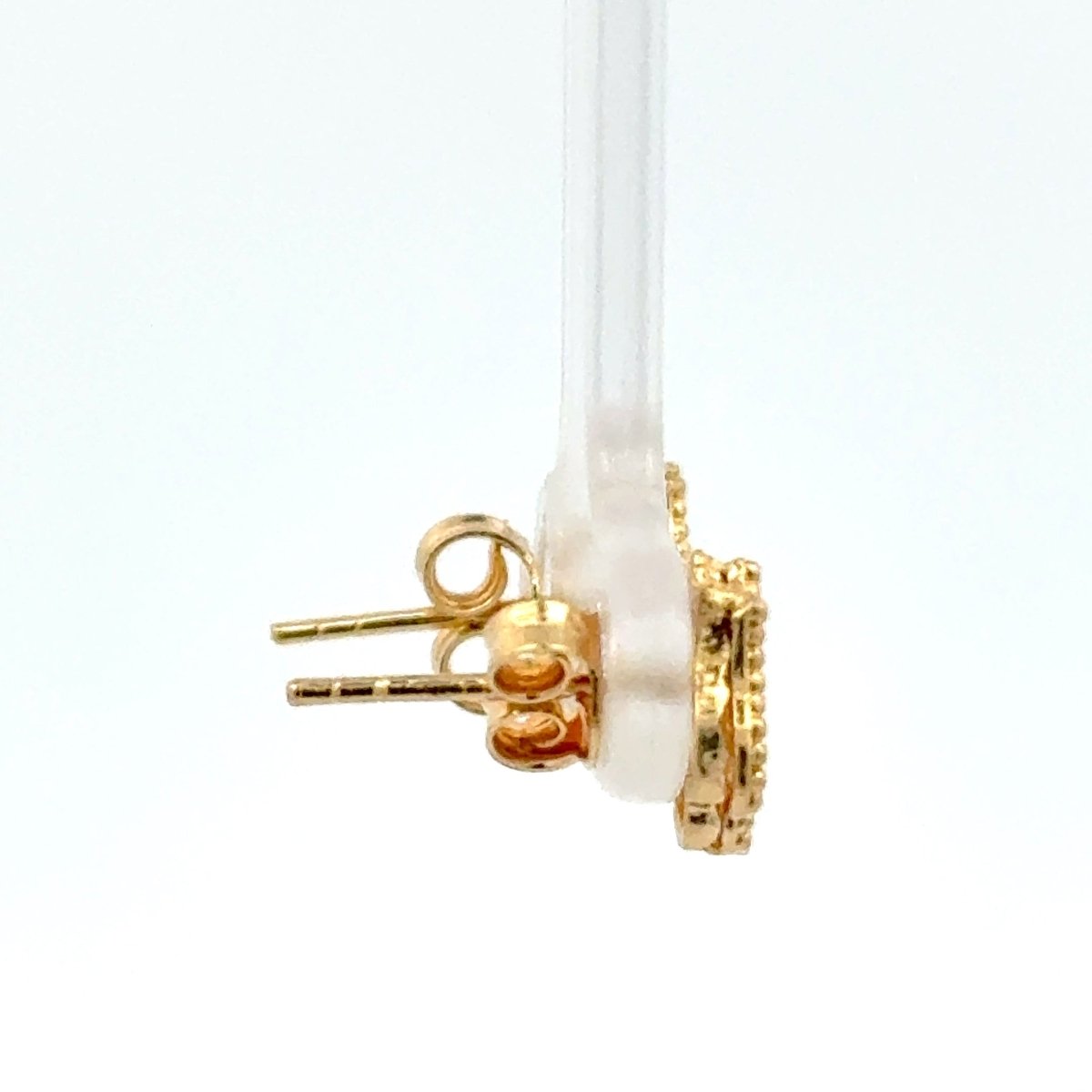 18ct Yellow Gold Floral Stud Earrings - Mega Cash Sydney