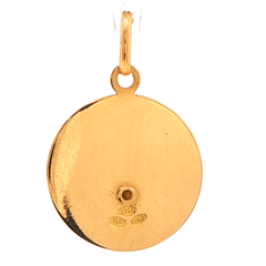 18ct Yellow Gold Madonna Medallion Pendant with Sunburst Detail - Mega Cash Sydney