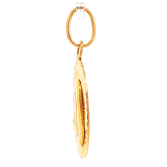 18ct Yellow Gold Madonna Medallion Pendant with Sunburst Detail - Mega Cash Sydney