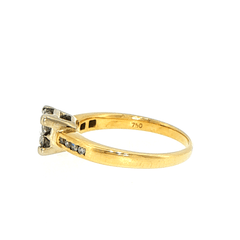 18ct Yellow Gold Quad Diamond Multistone Ring - Mega Cash Sydney
