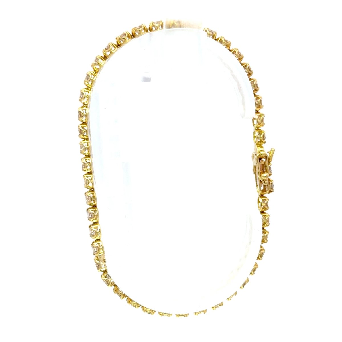18ct Yellow Gold Round Diamond Tennis Bracelet - Mega Cash Sydney