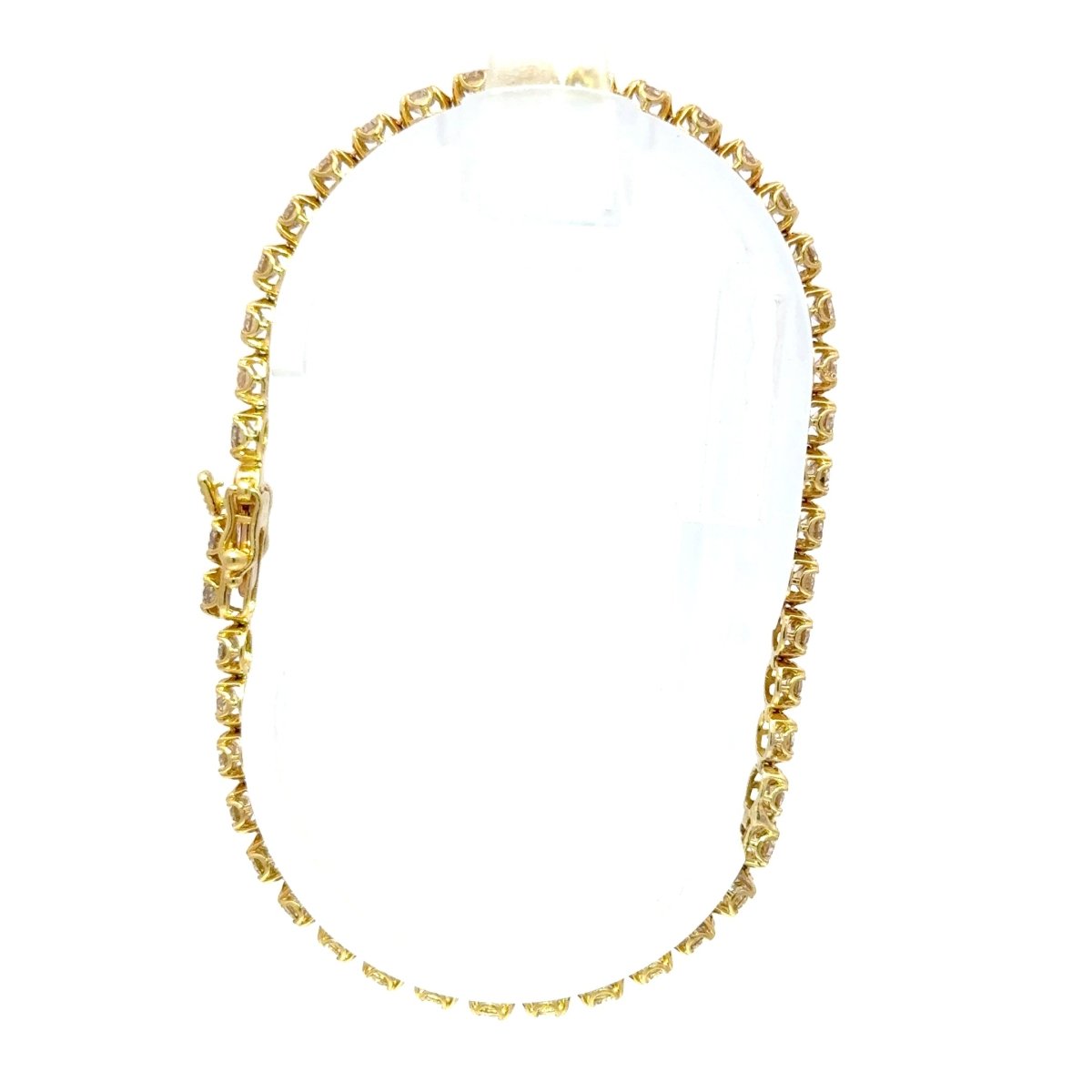 18ct Yellow Gold Round Diamond Tennis Bracelet - Mega Cash Sydney