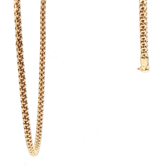 18ct Yellow Gold Textured Link Chain Necklace - Mega Cash Sydney
