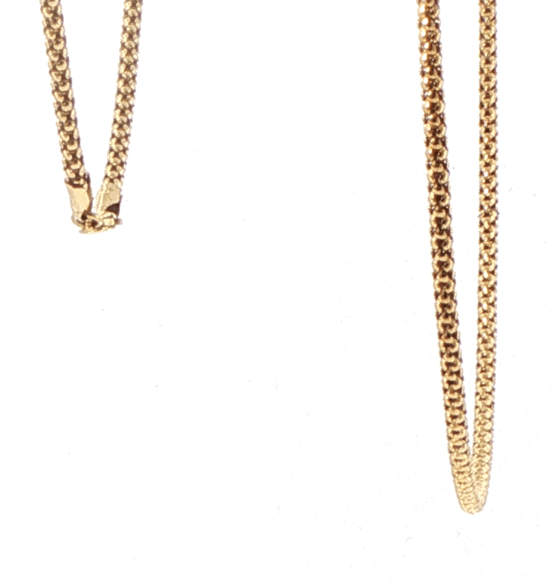 18ct Yellow Gold Textured Link Chain Necklace - Mega Cash Sydney