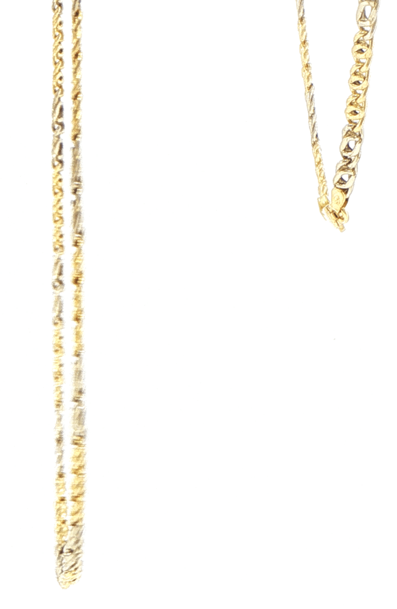 18ct Yellow Gold Two-Tone Intricate Fancy Link Chain - Mega Cash Sydney