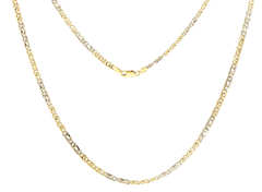 18ct Yellow Gold Two-Tone Intricate Fancy Link Chain - Mega Cash Sydney
