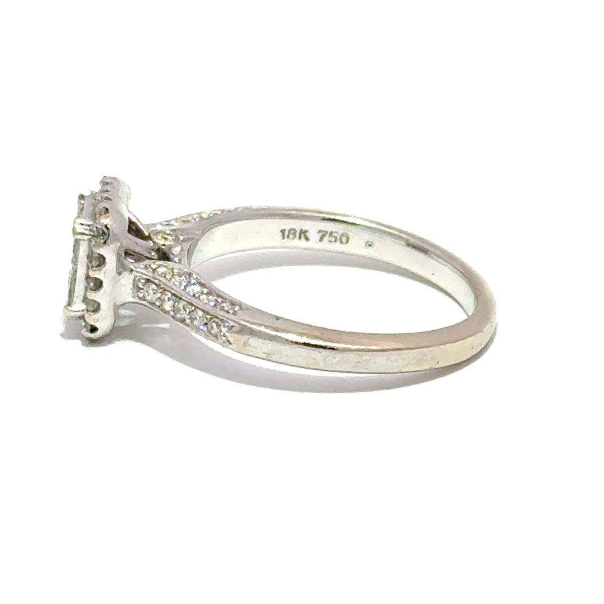 18k White Gold Diamond Quad Cluster Halo Ring - Mega Cash Sydney
