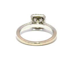 18k White Gold Diamond Quad Cluster Halo Ring - Mega Cash Sydney