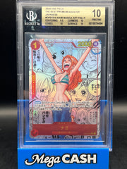 BGS 10 PRISTINE Nami OP01-016 Manga Alt Art One Piece The Best Japanese PRB-01