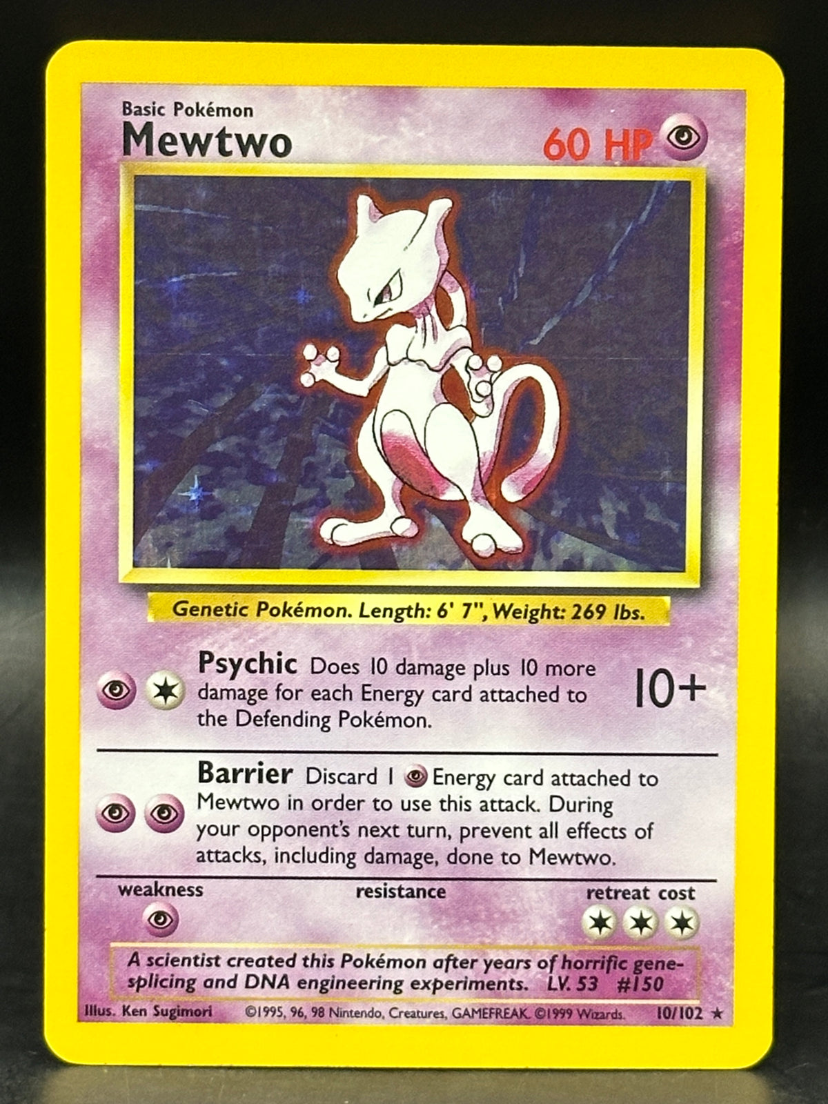 Mewtwo Holo - Base Set - 10/102