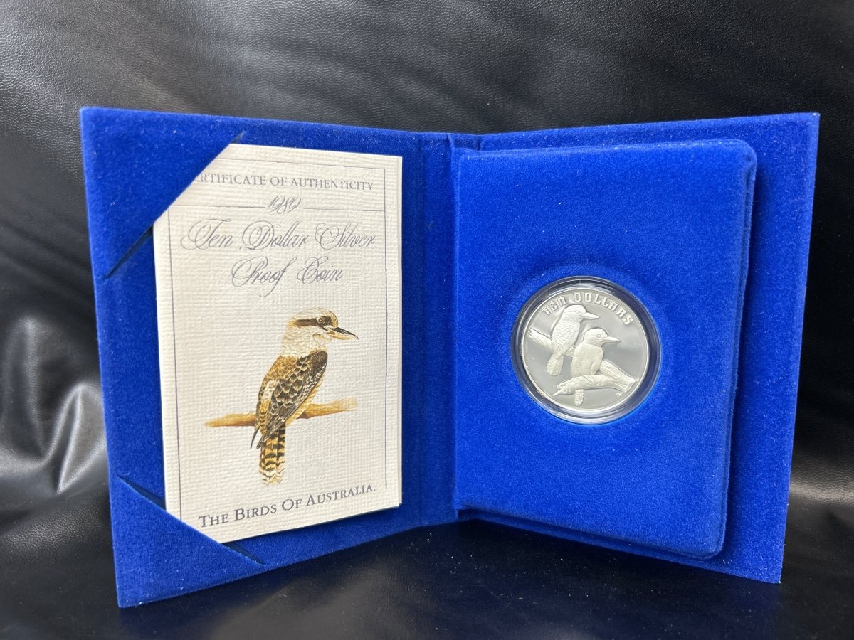 1989 Kookaburra $10 Silver Proof Coin The Birds Of Australia - Mega Cash Sydney