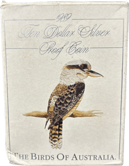 1989 Kookaburra $10 Silver Proof Coin The Birds Of Australia - Mega Cash Sydney