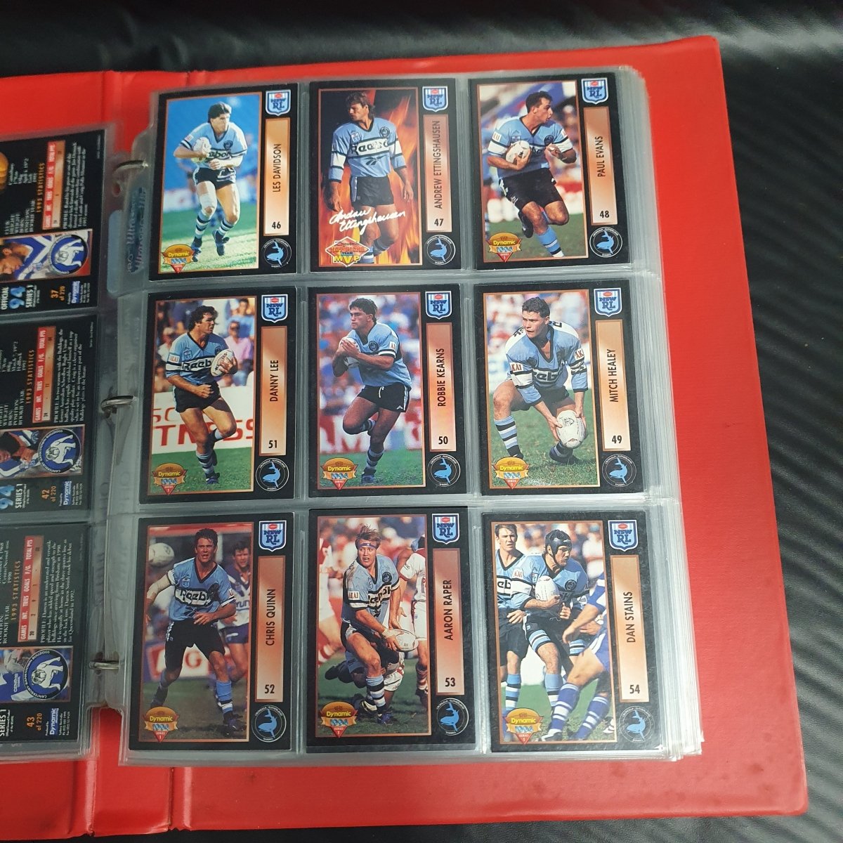 1994 & 1995 Dynamic Rugby League Series 1 Base Team Set - Plus More - Not Complete - Mega Cash Sydney