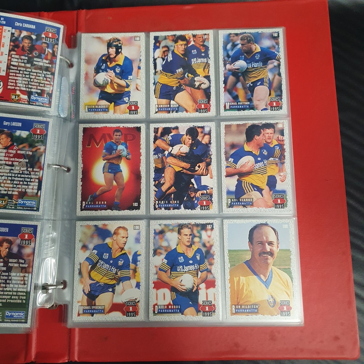 1994 & 1995 Dynamic Rugby League Series 1 Base Team Set - Plus More - Not Complete - Mega Cash Sydney