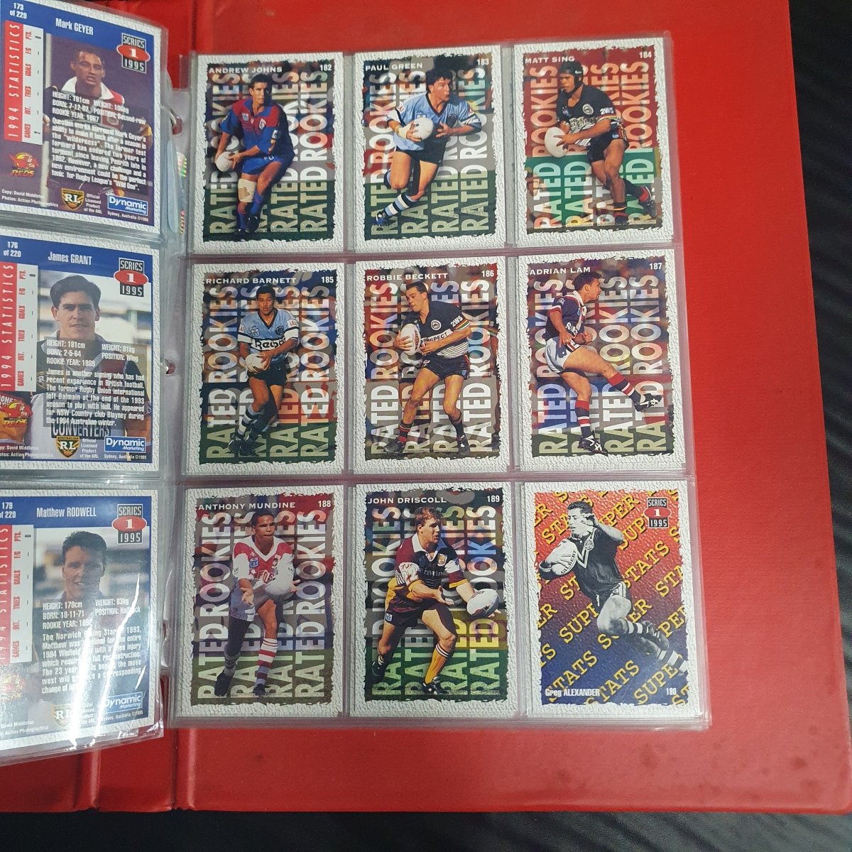 1994 & 1995 Dynamic Rugby League Series 1 Base Team Set - Plus More - Not Complete - Mega Cash Sydney