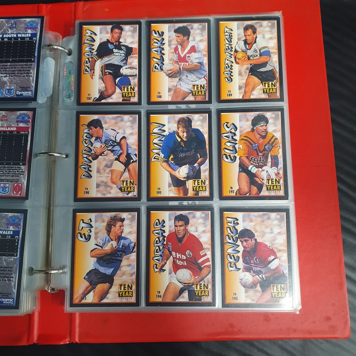 1994 & 1995 Dynamic Rugby League Series 1 Base Team Set - Plus More - Not Complete - Mega Cash Sydney