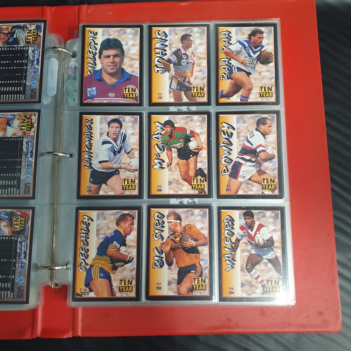 1994 & 1995 Dynamic Rugby League Series 1 Base Team Set - Plus More - Not Complete - Mega Cash Sydney