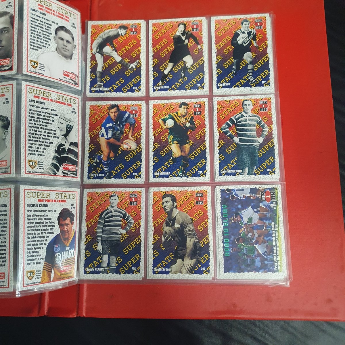 1994 & 1995 Dynamic Rugby League Series 1 Base Team Set - Plus More - Not Complete - Mega Cash Sydney