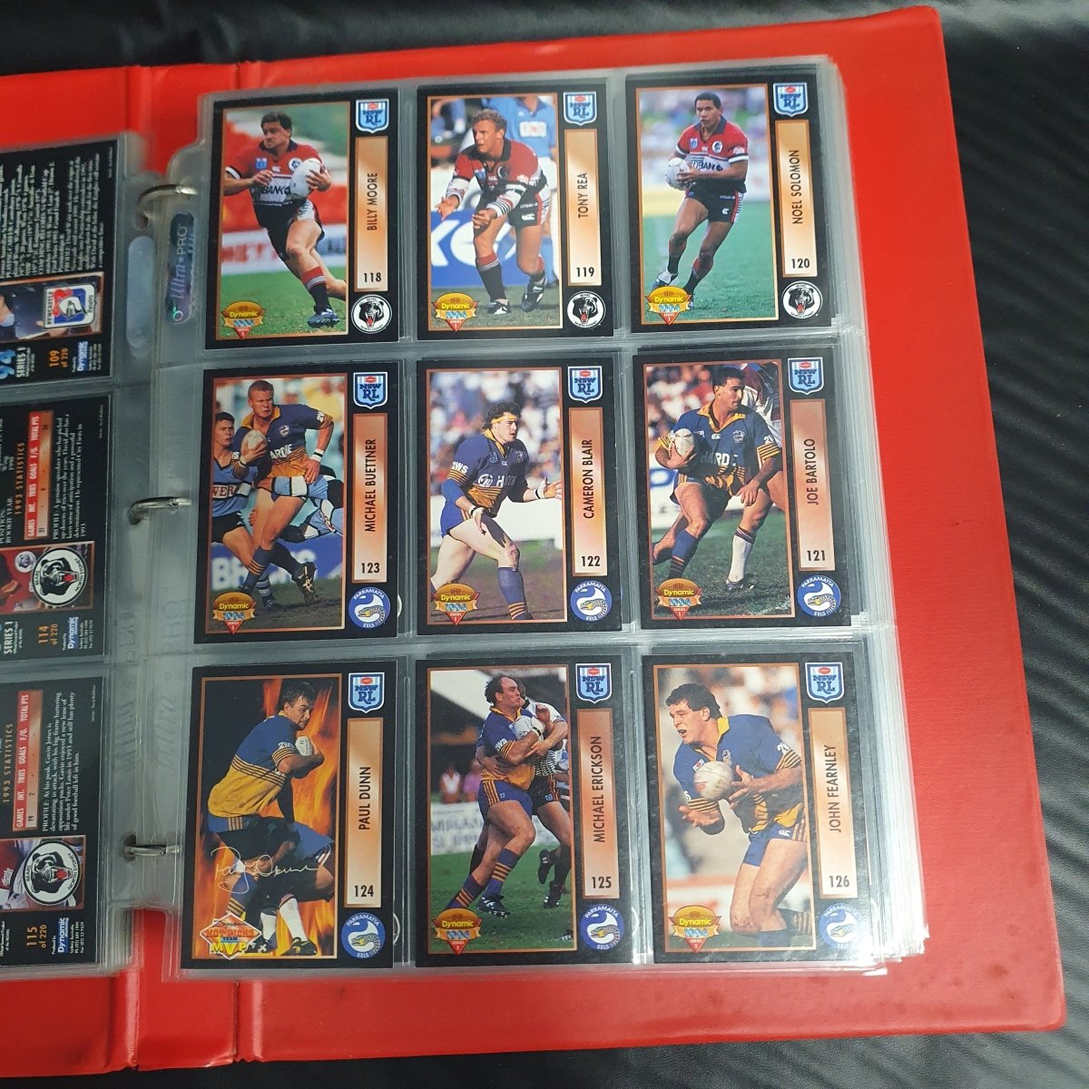 1994 & 1995 Dynamic Rugby League Series 1 Base Team Set - Plus More - Not Complete - Mega Cash Sydney