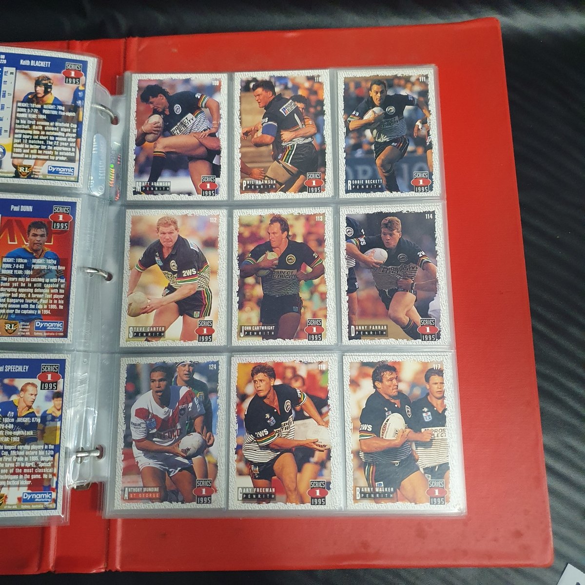 1994 & 1995 Dynamic Rugby League Series 1 Base Team Set - Plus More - Not Complete - Mega Cash Sydney
