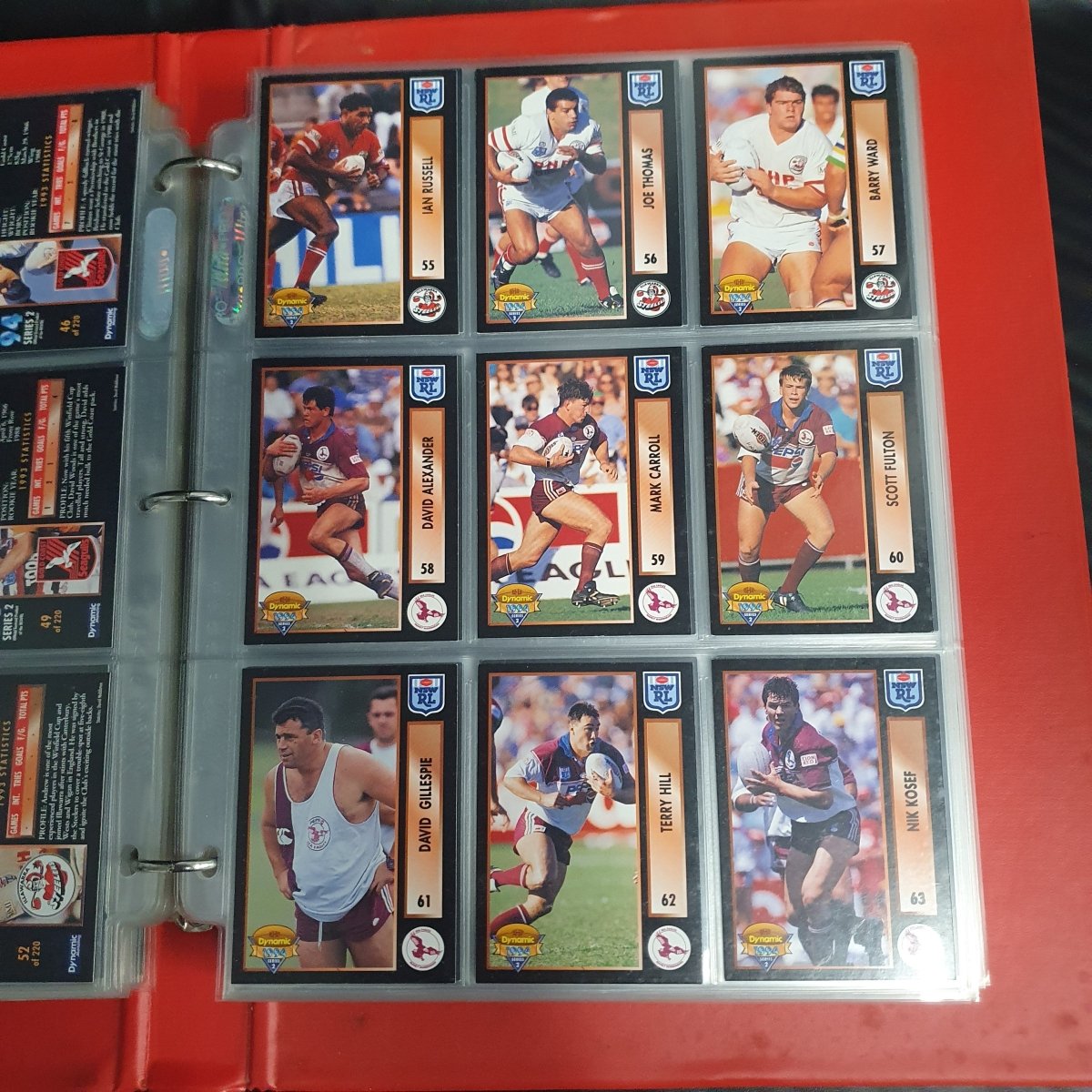 1994 & 1995 Dynamic Rugby League Series 1 Base Team Set - Plus More - Not Complete - Mega Cash Sydney