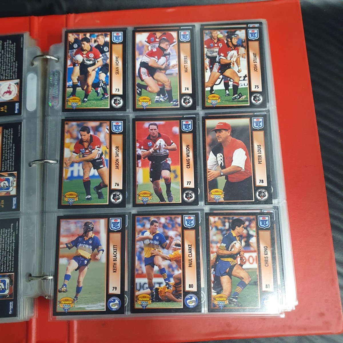 1994 & 1995 Dynamic Rugby League Series 1 Base Team Set - Plus More - Not Complete - Mega Cash Sydney