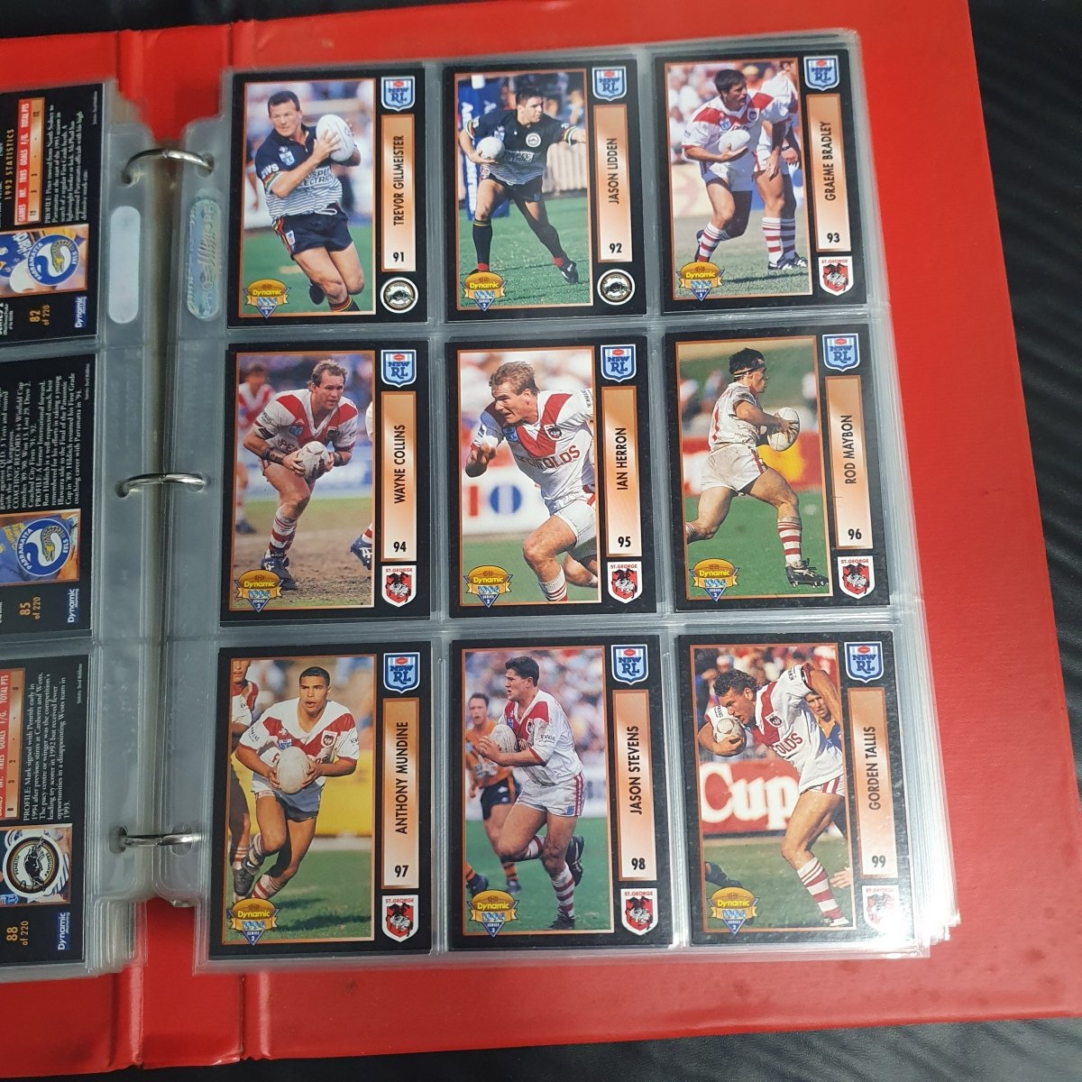1994 & 1995 Dynamic Rugby League Series 1 Base Team Set - Plus More - Not Complete - Mega Cash Sydney