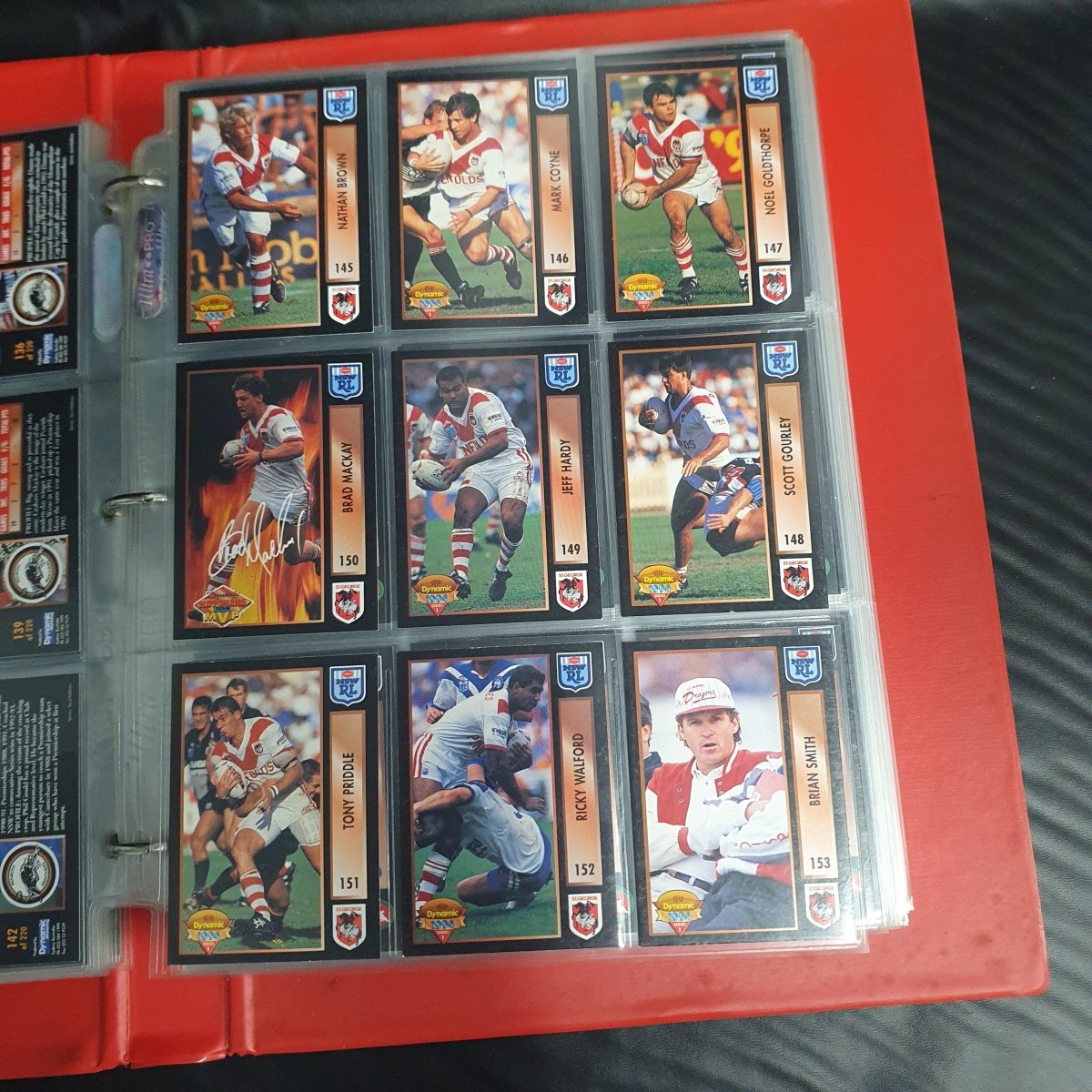 1994 & 1995 Dynamic Rugby League Series 1 Base Team Set - Plus More - Not Complete - Mega Cash Sydney