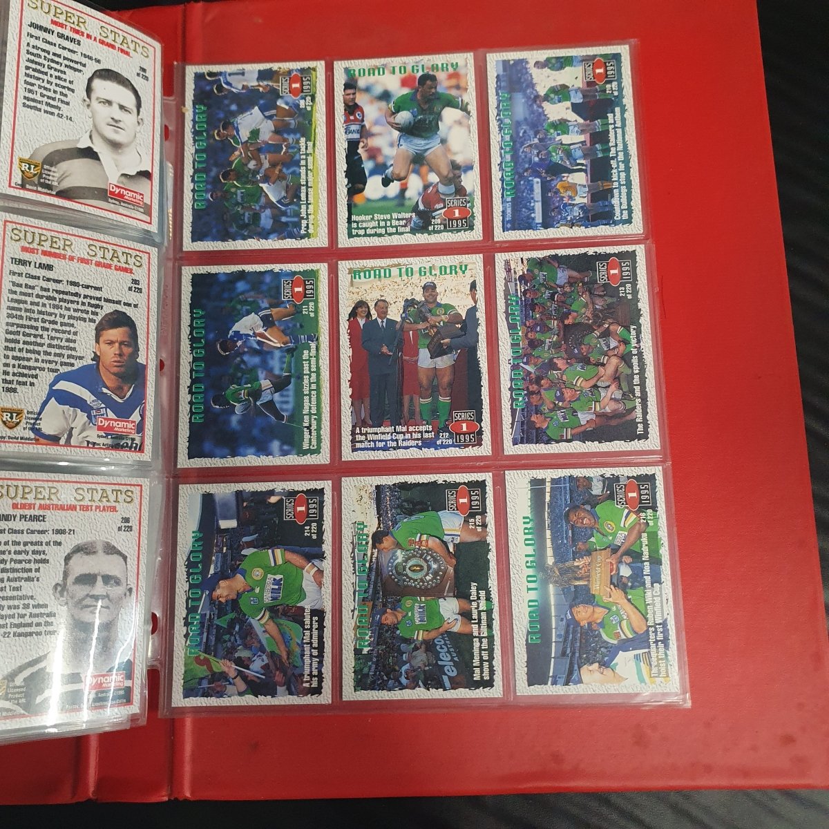1994 & 1995 Dynamic Rugby League Series 1 Base Team Set - Plus More - Not Complete - Mega Cash Sydney