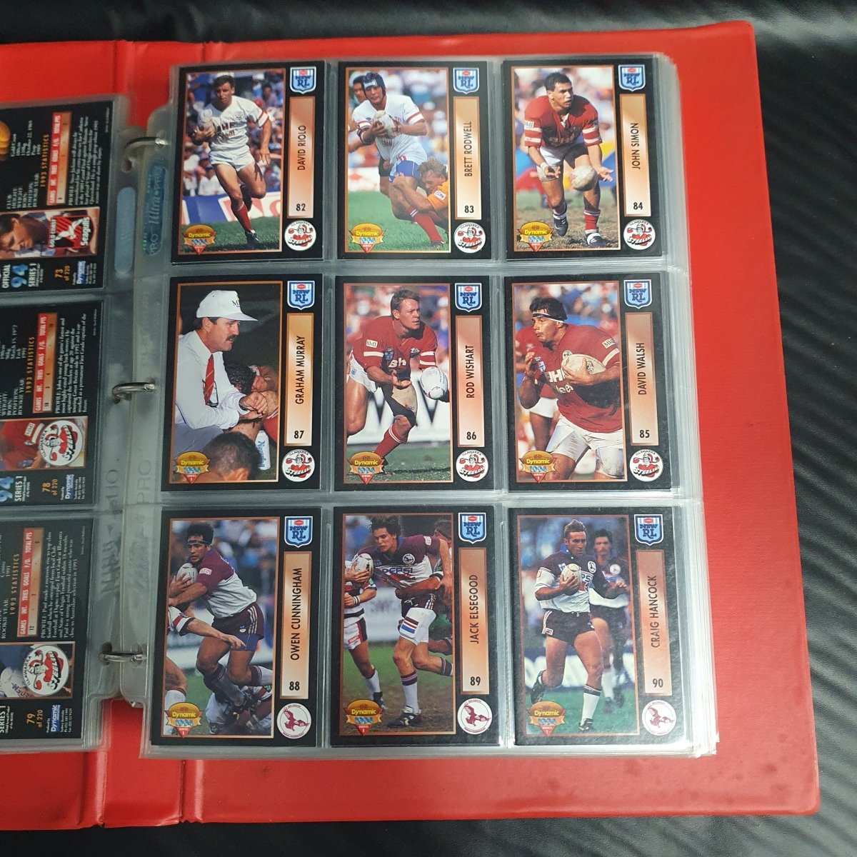 1994 & 1995 Dynamic Rugby League Series 1 Base Team Set - Plus More - Not Complete - Mega Cash Sydney