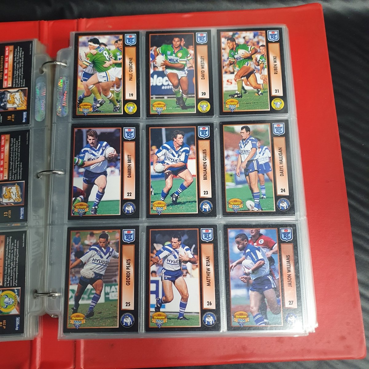 1994 & 1995 Dynamic Rugby League Series 1 Base Team Set - Plus More - Not Complete - Mega Cash Sydney