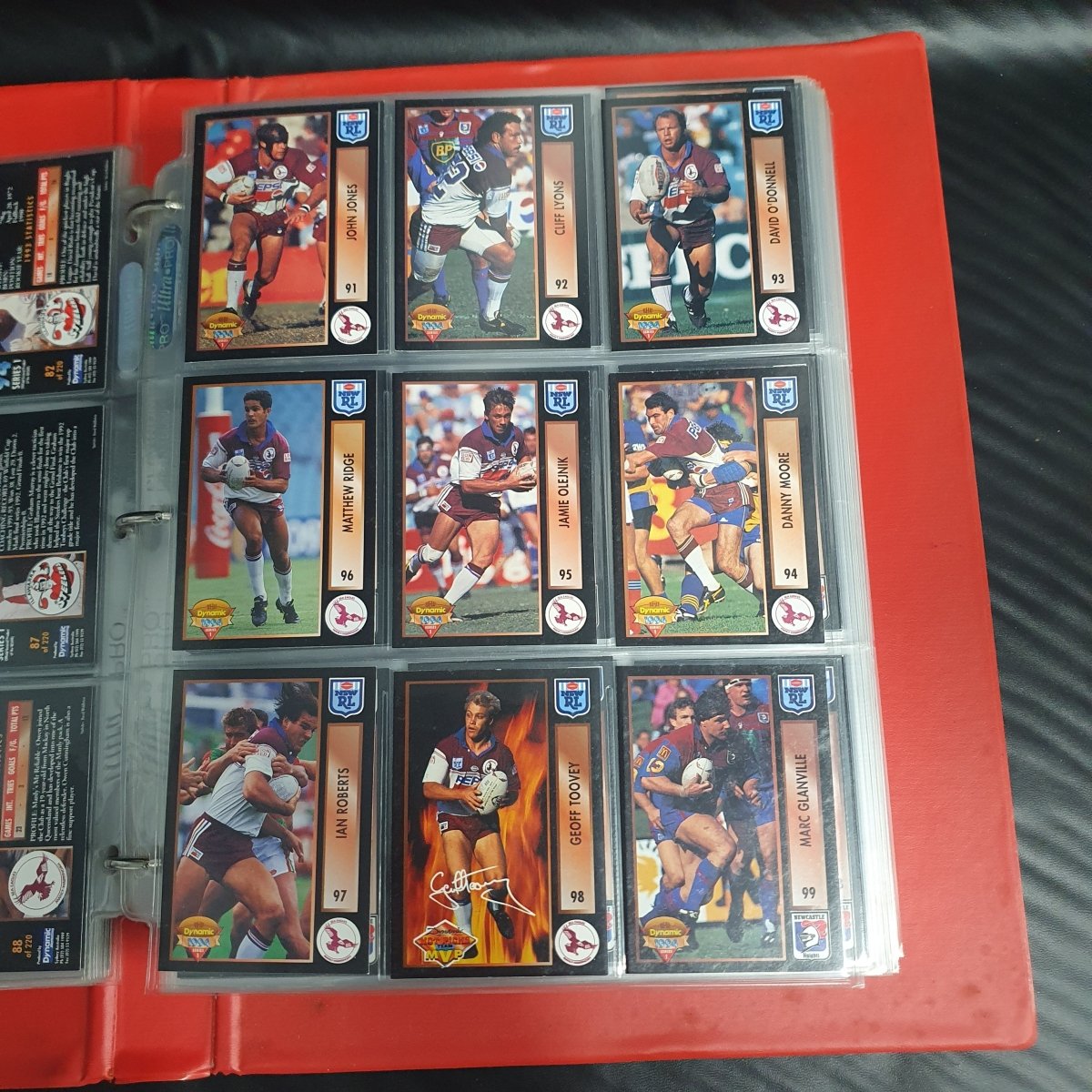 1994 & 1995 Dynamic Rugby League Series 1 Base Team Set - Plus More - Not Complete - Mega Cash Sydney