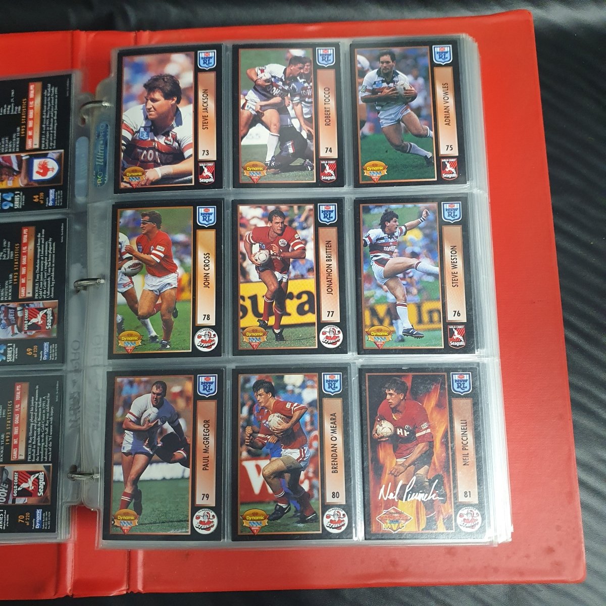 1994 & 1995 Dynamic Rugby League Series 1 Base Team Set - Plus More - Not Complete - Mega Cash Sydney
