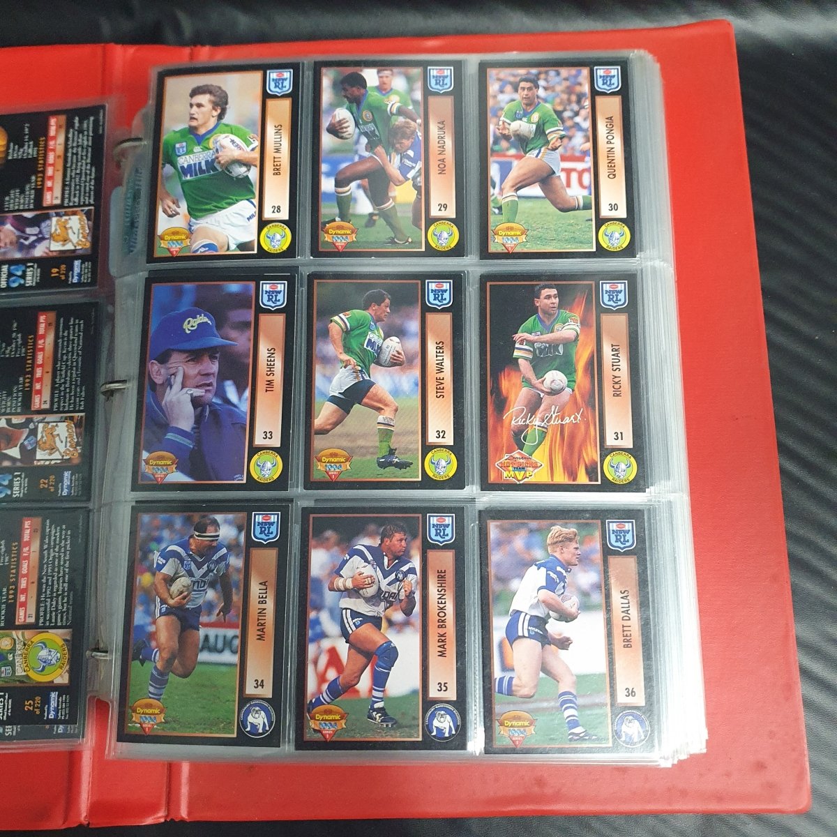 1994 & 1995 Dynamic Rugby League Series 1 Base Team Set - Plus More - Not Complete - Mega Cash Sydney