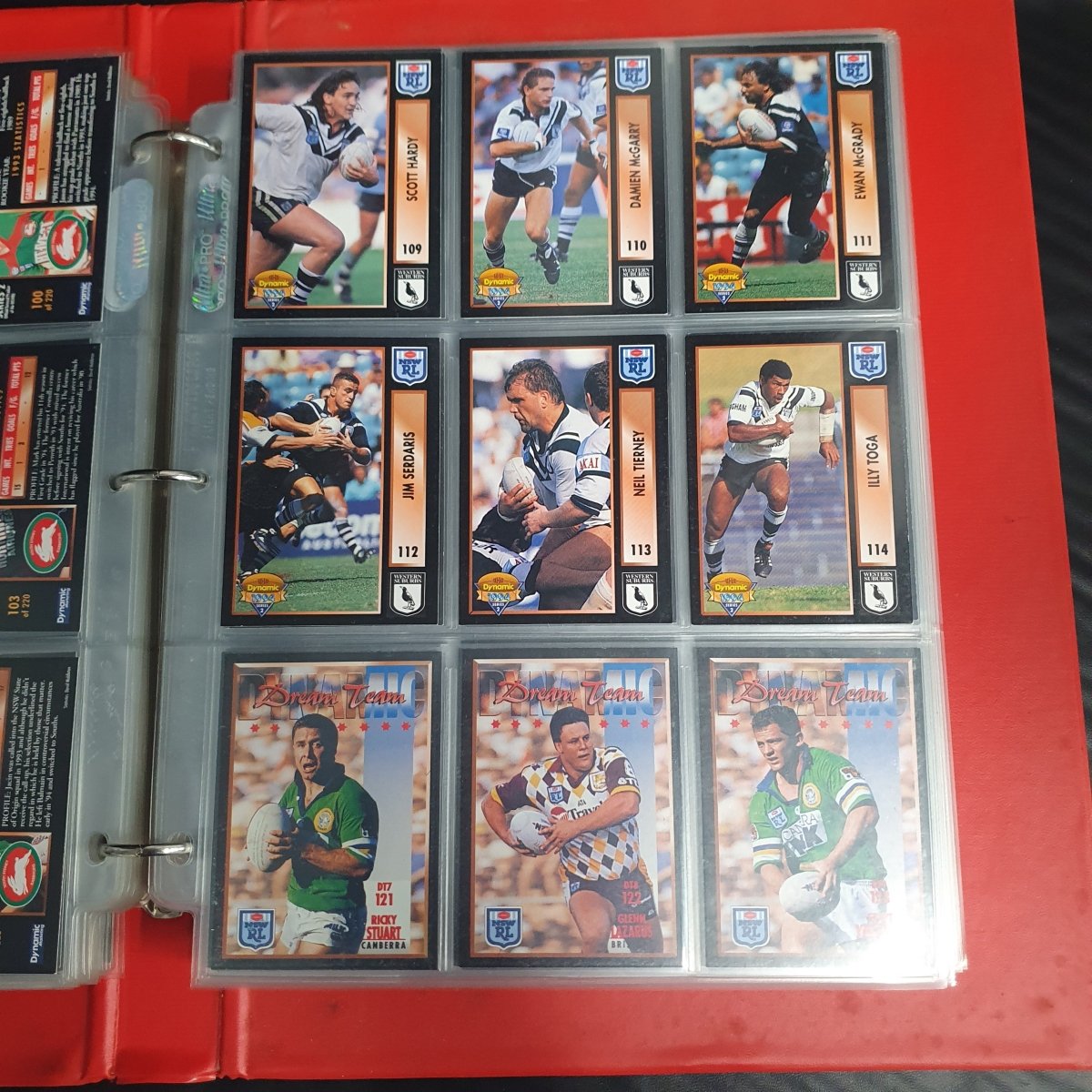 1994 & 1995 Dynamic Rugby League Series 1 Base Team Set - Plus More - Not Complete - Mega Cash Sydney