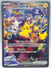 Pokemon - Pikachu Ex 150/128 30TH Celebrations