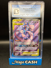 CGC 8.5 Mewtwo & Mew GX 222/236 Unified Minds