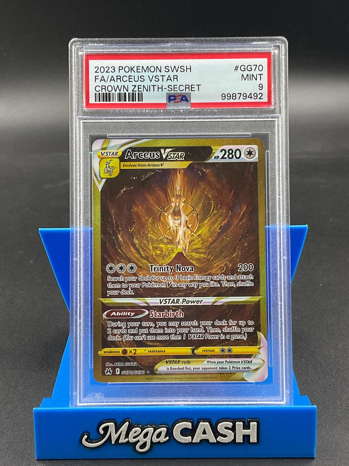PSA 9 Arceus VSTAR GG70 Crown Zenith
