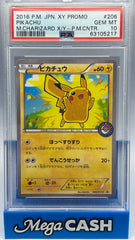 PSA 10 Pikachu Pokemon Center Promo 206/XY-P