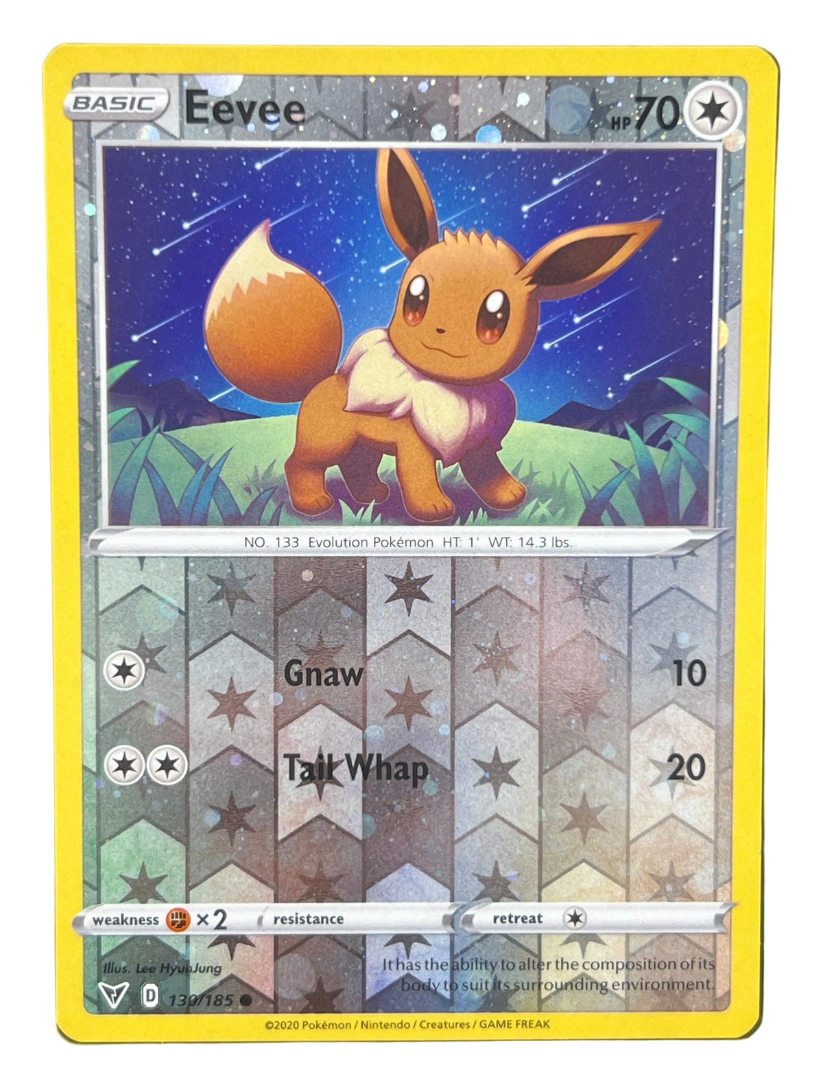 Pokémon - Eevee 130/185 Vivid Voltage Cosmos Holo Costco Promo