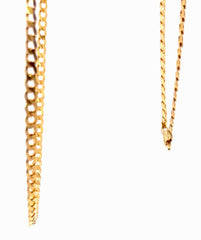 9ct Yellow Gold Curb Chain Necklace