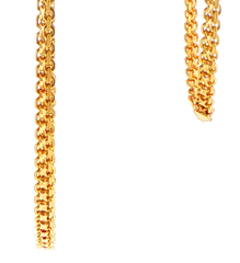 18ct Yellow Gold Byzantine Interlocking Chain Necklace