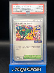 PSA 10 Pikachu 174/SV-P Celebration Fanfare 2024 Promo Japanese